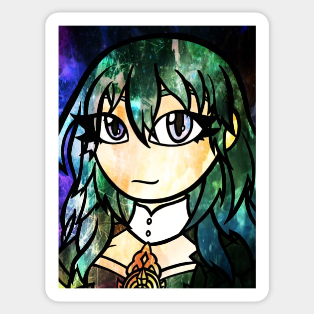 FE3H - Ashen Demon, Byleth Sticker by ScribbleSketchScoo